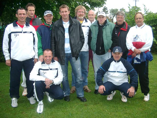 Gemeinsames Gruppenfoto mit unseren Gästen vom TC Schriesheim!